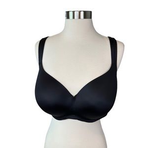 Soma Stunning Support Smooth Balconette Bra Womens Light Padding Wired Black 38G